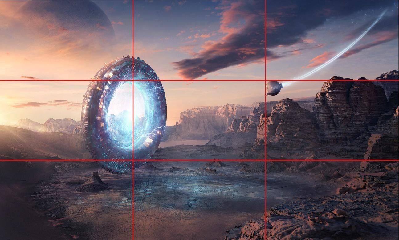 Matte Painting Exemplo Regra dos tercos