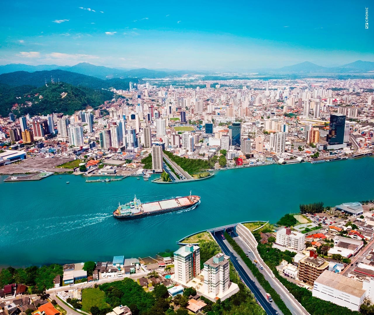 O túnel subaquático entre Itajaí e Navegantes