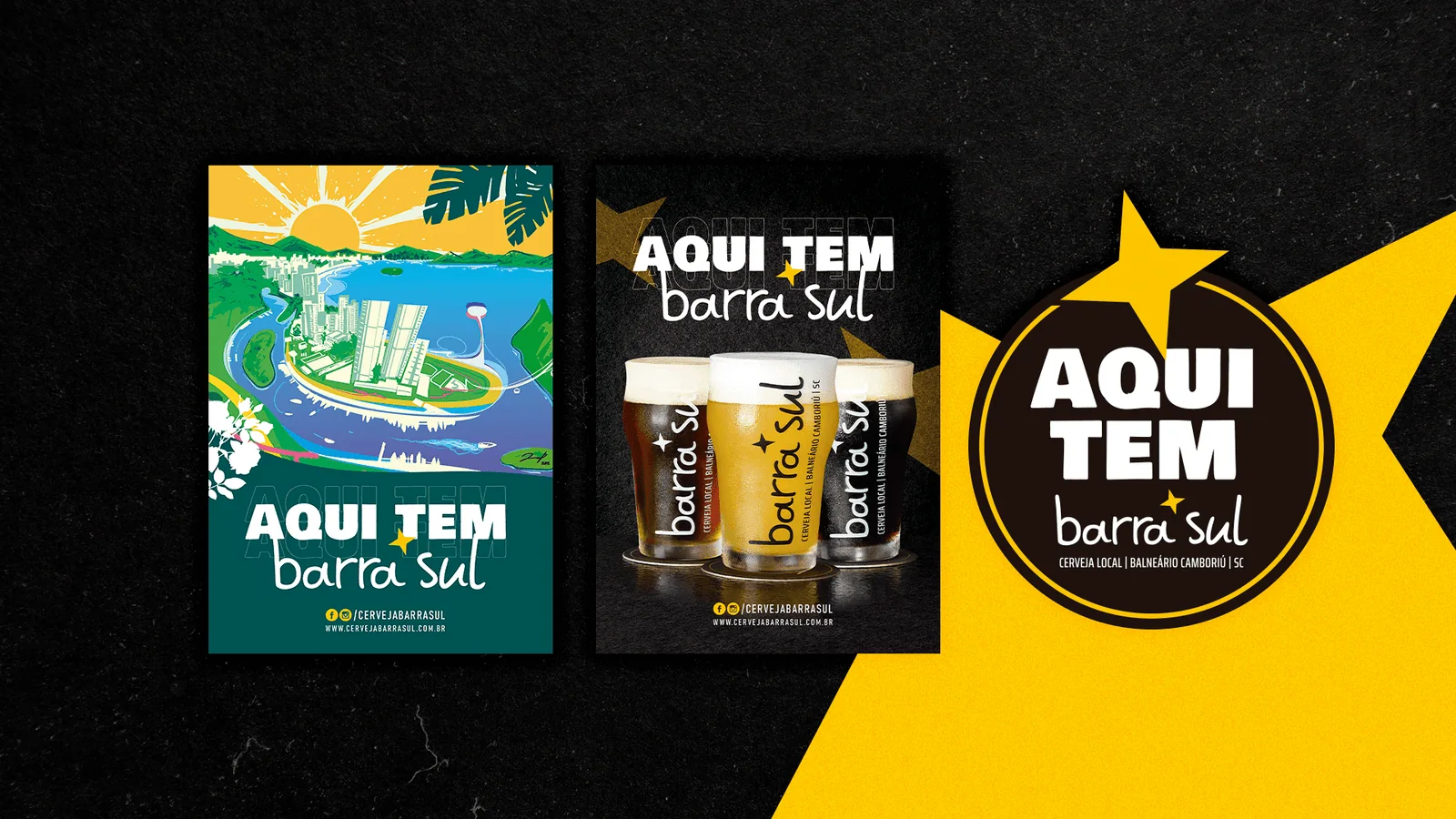 Peça de campanha digital da Cervejaria Barra Sul