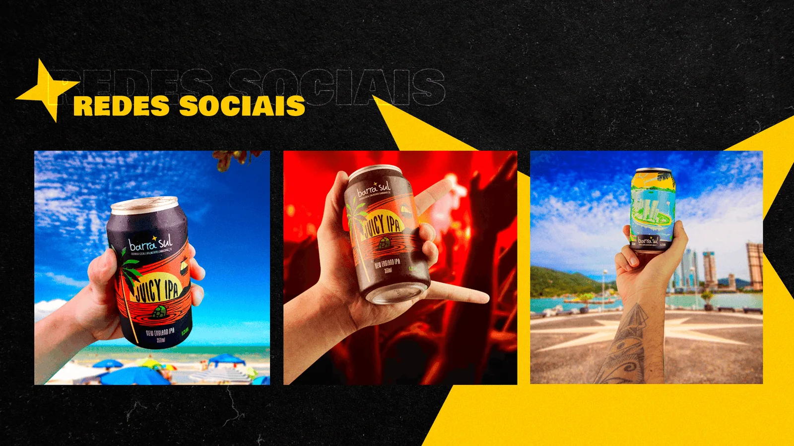 Galeria de publicações da Barra Sul nas redes sociais