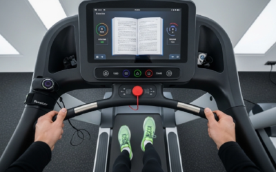 Ler enquanto corre na esteira